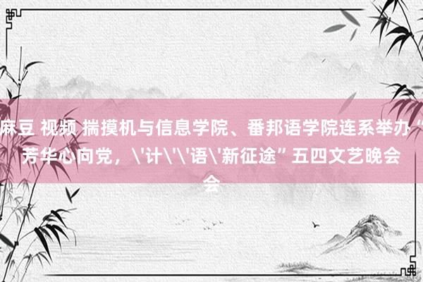 麻豆 视频 揣摸机与信息学院、番邦语学院连系举办“芳华心向党，计语新征途”五四文艺晚会